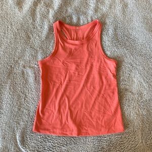 Lululemon pink fitted cropped tank